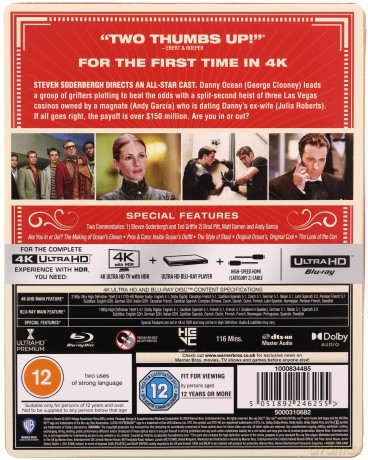 Ocean's Eleven (steelbook) (Ocean's Eleven: Ryzykowna gra) [2xBlu-Ray]