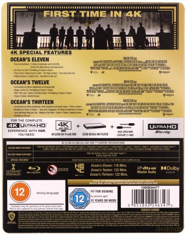 Ocean's Trilogy (steelbook) [6xBlu-Ray]