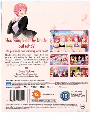 The Quintessential Quintuplets Movie [Blu-Ray]