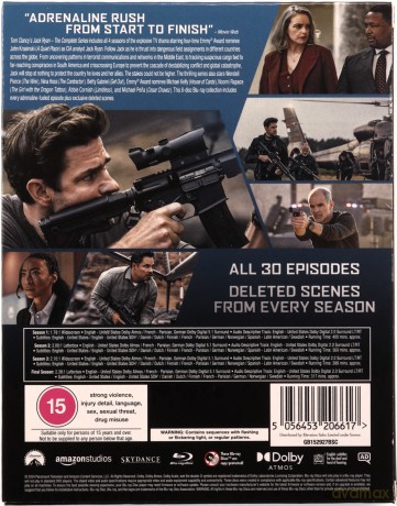 Tom Clancy's Jack Ryan - The Complete Series [8xBlu-Ray]