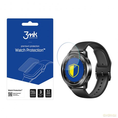 Szkło Hybrydowe do Xiaomi Watch S3 - 3mk Watch Protection v. FlexibleGlass Lite