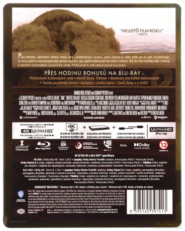 Diuna (steelbook) [Blu-Ray 4K]+[2xBlu-Ray]