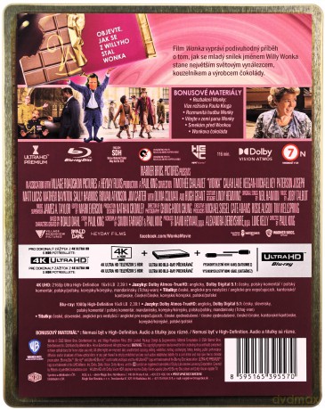 Wonka (steelbook) [Blu-Ray 4K]+[Blu-Ray]