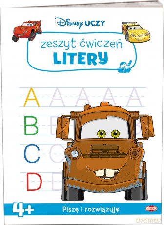 Disney uczy Auta Litery UDZ-9305 [KSIĄŻKA]