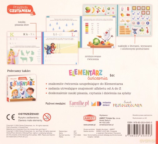Disney uczy Elementarz ćwiczenia PCC-9304 [KSIĄŻKA]