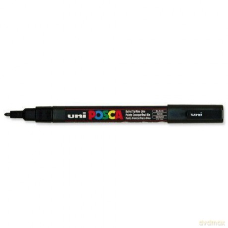 Marker PC-3M czarny Posca Uni paczka 6 szt.