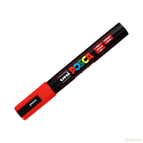 Marker PC-5M czerwony Posca Uni paczka 6 szt.
