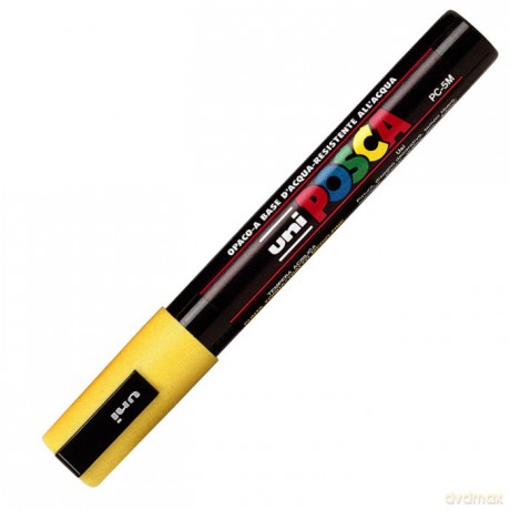 Marker PC-5M żołty Posca Uni paczka 6 szt.