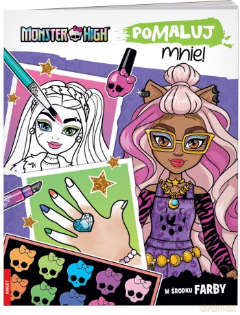 Monster High Pomaluj mnie! MAK-1501 [KSIĄŻKA]