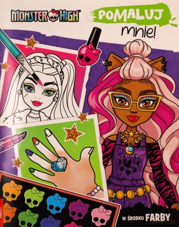 Monster High Pomaluj mnie! MAK-1501 [KSIĄŻKA]