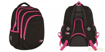Plecak 4-komorowy Black Glitter