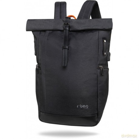 Plecak kurierski zwijany na laptopa R-bag Roll Black