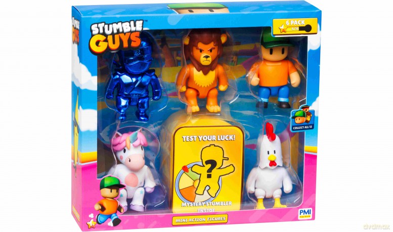 Stumble Guys Mini Action Figures 6 Pack Deluxe Box A [FIGURKA]