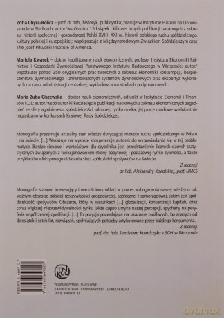 Spółdzielczość spożywców w Polsce Chlubna przeszłość versus turbulentna teraźniejszość - M Zuba-Ciszewska, M. Kwasek [KSIĄŻKA]