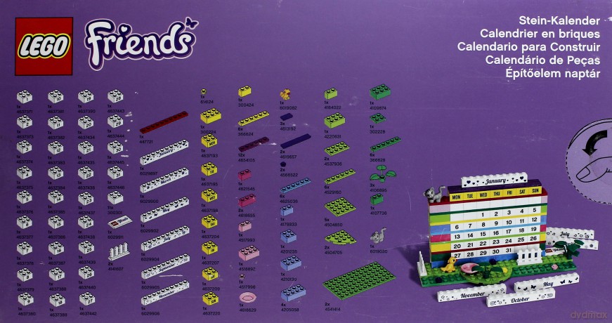 Lego Friends Brick Calendar [KLOCKI]