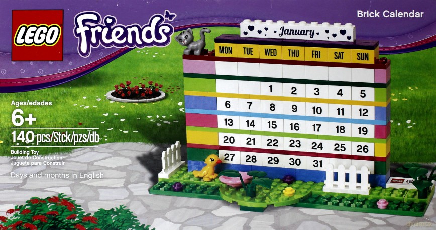 Lego Friends Brick Calendar [KLOCKI]