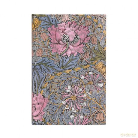 Notatnik w linie, Paperblanks Morris Pink Honeysuckle Mini
