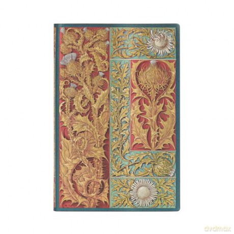 Notatnik w linie, Paperblanks Wild Thistle Mini Flexi
