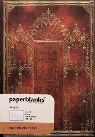 Notes Paperblanks Isle of Ely Flexi Midi linia