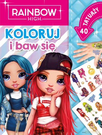 Rainbow High Koloruj i baw się 40 tatuaży - Monika Kiersnowska [KSIĄŻKA]