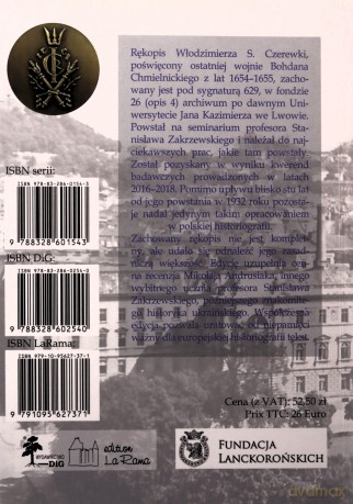 Wojna Chmielnickiego z Rzecząpospolitą w latach 1654-1655 - Szymon Czerewko Włodzimierz [KSIĄŻKA]