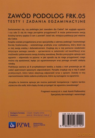 Zawód podolog FKR.05. Testy i zadania egzaminacyjne - Dorota Szafarowska [KSIĄŻKA]