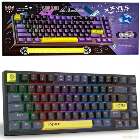 ONIKUMA G52 Klawiatura Mechaniczna Gamingowa RGB Czarny