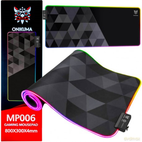 ONIKUMA MP006 Podkładka Gamingowa pod myszkę RGB Czarny