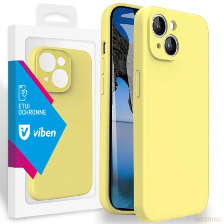 VIBEN Etui Obudowa Liquid iPhone 13 Mini - 5,4 żółty