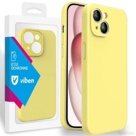 VIBEN Etui Obudowa Liquid iPhone 15 Plus żółty