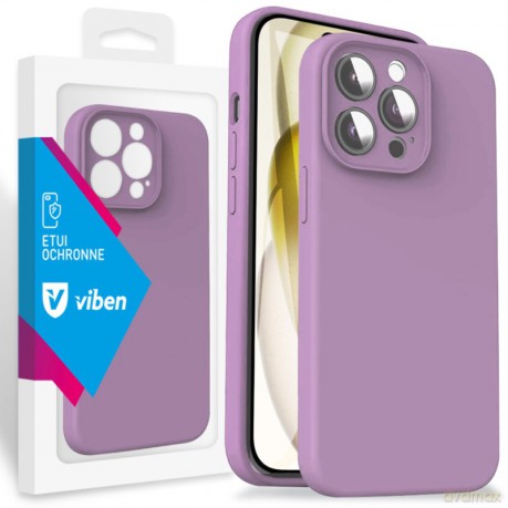 VIBEN Etui Obudowa Liquid iPhone 15 Pro Fioletowy