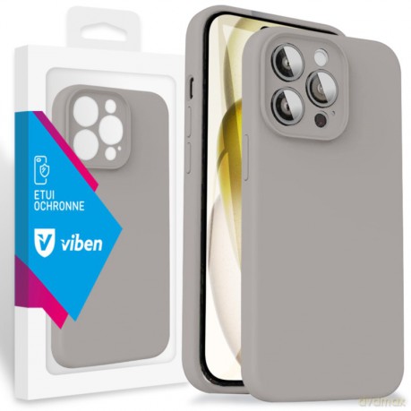 VIBEN Etui Obudowa Liquid iPhone 15 Pro Max Beżowy