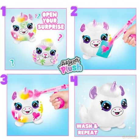 Airbrush Plush - Neon Squish Pals Paint Can (11022)