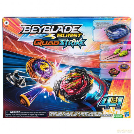 Beyblade - Burst Quad Strike - Thunder Edge Battle Set with Beystadium (F6781) [FIGURKA]