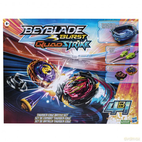 Beyblade - Burst Quad Strike - Thunder Edge Battle Set with Beystadium (F6781) [FIGURKA]