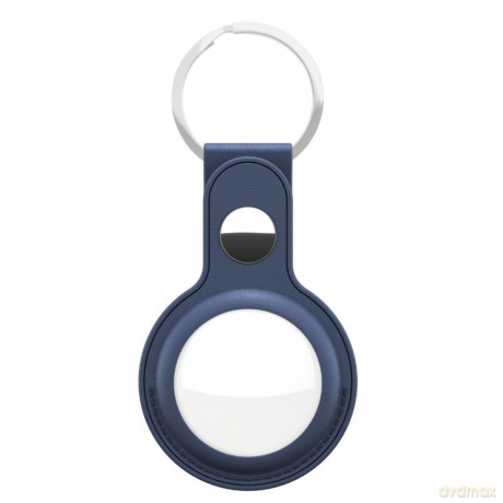 Keybudz - Leather Keyring for AirTag (Color: Cobalt Blue) [ETUI]