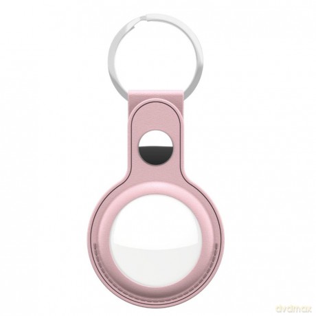 Keybudz - Leather Keyring for AirTag (Color: Pink) [ETUI]