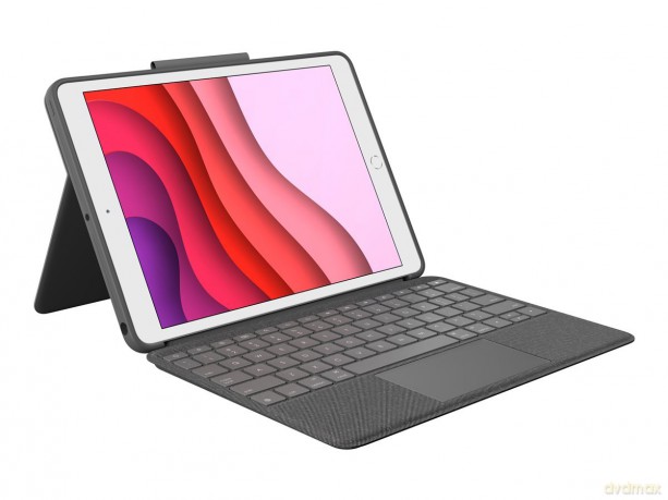 Logitech - Combo Touch for iPad 7th generation - GRAPHITE Nordic [ETUI]