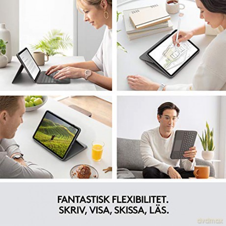 Logitech - Folio Touch for iPad Air (4th generation) - OXFORD GREY - Nordic [ETUI]
