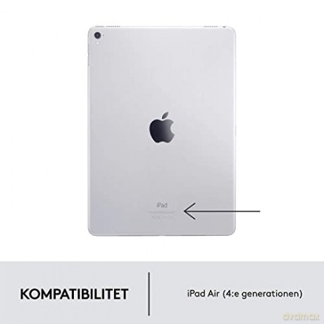 Logitech - Folio Touch for iPad Air (4th generation) - OXFORD GREY - Nordic [ETUI]