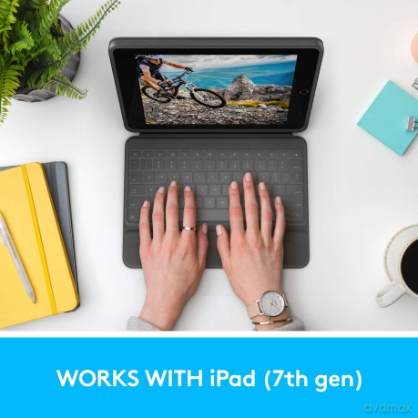 Logitech - Rugged Folio Cover iPad 10,2 Graphite [ETUI]