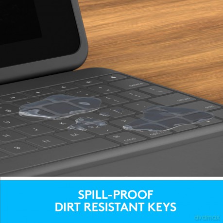 Logitech - Rugged Folio Cover iPad 10,2 Graphite [ETUI]