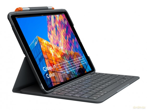 Logitech - Slim Folio for iPad 7-8-9th GRAPHITE [ETUI]