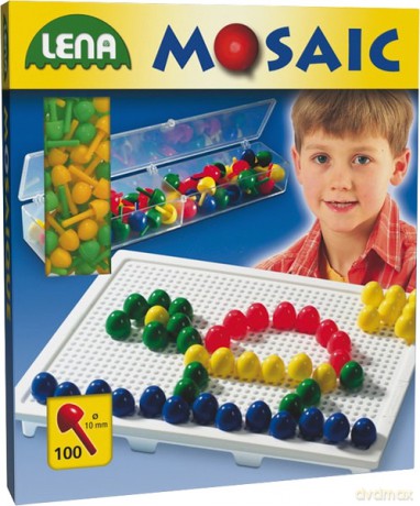 Lena Mozaika Z Koralikami 100 Szt (1cm) [ZABAWKA]