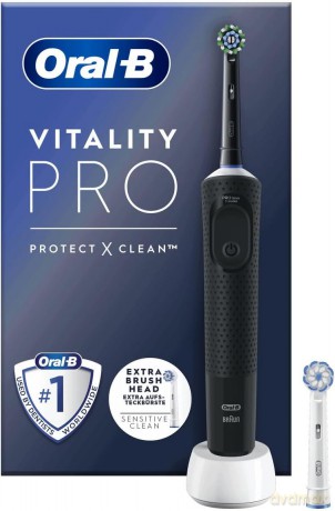 Oral-B - Vitality Pro Black CA HBOX + Extra Refill