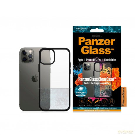 PanzerGlass - ClearCase Apple iPhone 12 - 12 Pro - Black [ETUI]