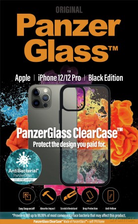 PanzerGlass - ClearCase Apple iPhone 12 - 12 Pro - Black [ETUI]
