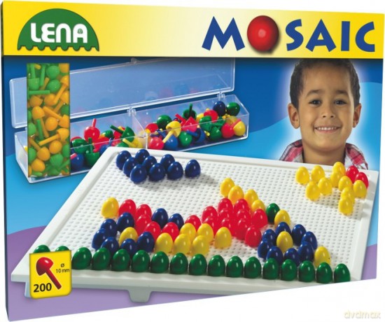 Lena Mozaika Z Koralikami 200 Szt [ZABAWKA]