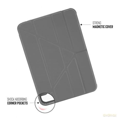 Pipetto - iPad mini 6 Origami No1 Case (Color: Dark Gray) [ETUI]