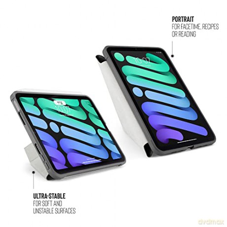 Pipetto - iPad mini 6 Origami No1 Case (Color: Dark Gray) [ETUI]